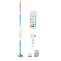 Επιδαπέδιο Φωτιστικό RGB LED 150cm με τηλεχειριστήριο & Μουσική AQ60823