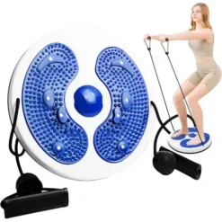 Δίσκος Ισορροπίας 18cm Με Σχοινί Waist Twisting Disc - Μπλε